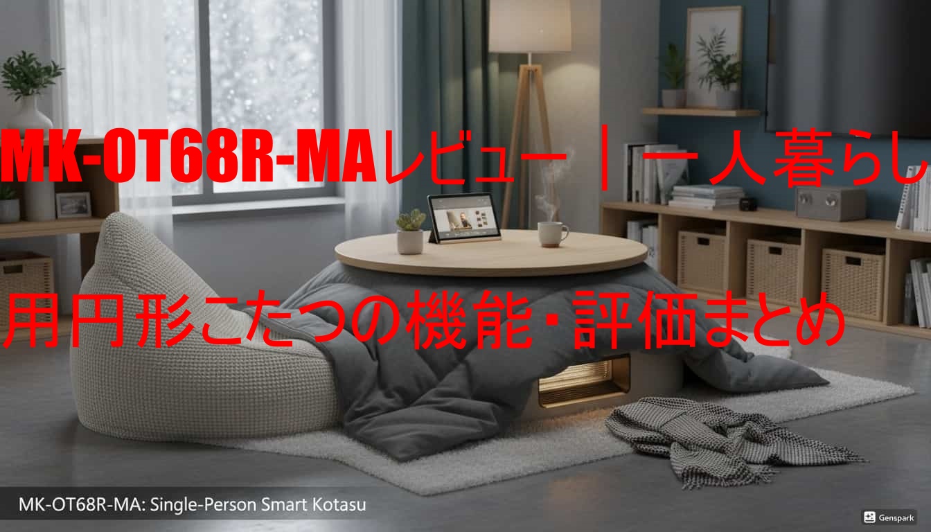 MK-OT68R-MAレビュー｜一人暮らし用円形こたつの機能・評価まとめ