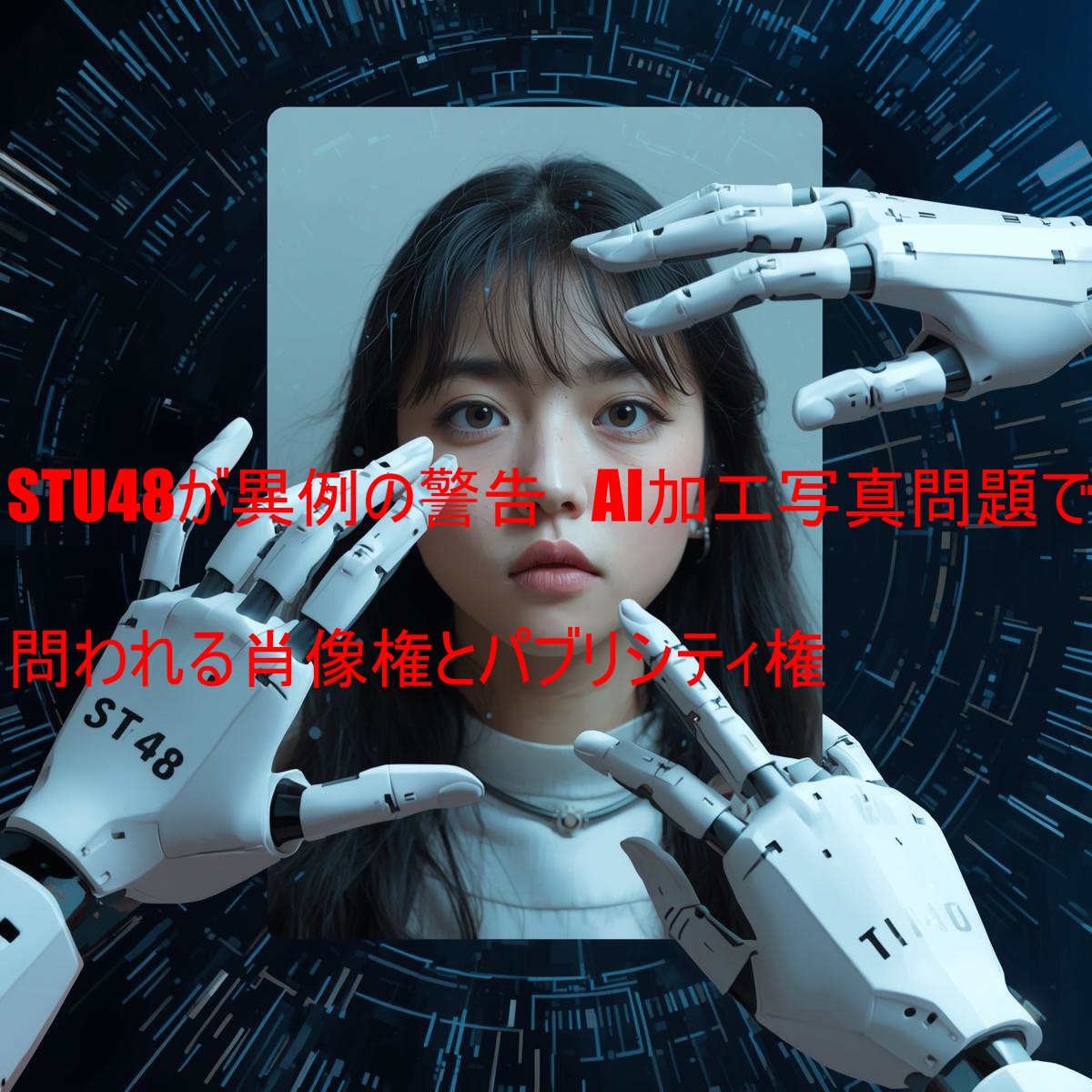 STU48が異例の警告　AI加工写真問題で問われる肖像権とパブリシティ権