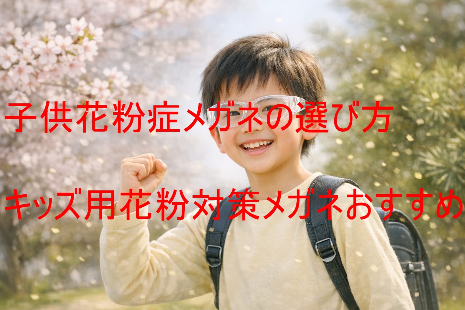 子供花粉症メガネの選び方｜キッズ用花粉対策メガネおすすめ