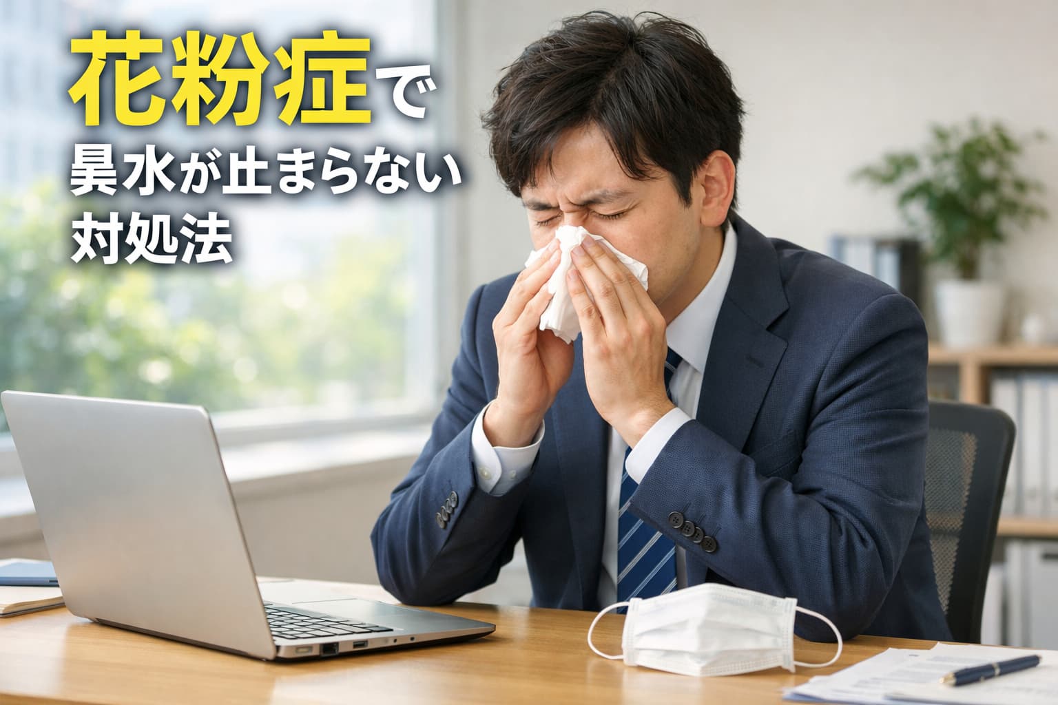 花粉症で鼻水が止まらない原因と対処法｜今すぐできる花粉症対策