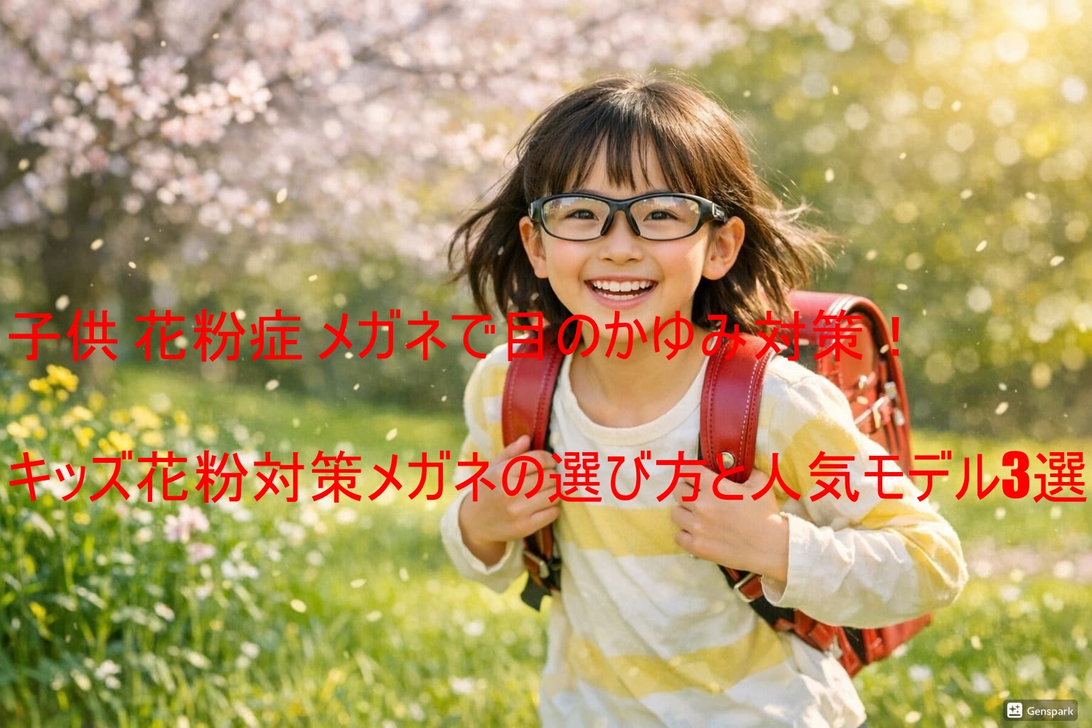子供 花粉症 メガネで目のかゆみ対策！キッズ花粉対策メガネの選び方と人気モデル3選