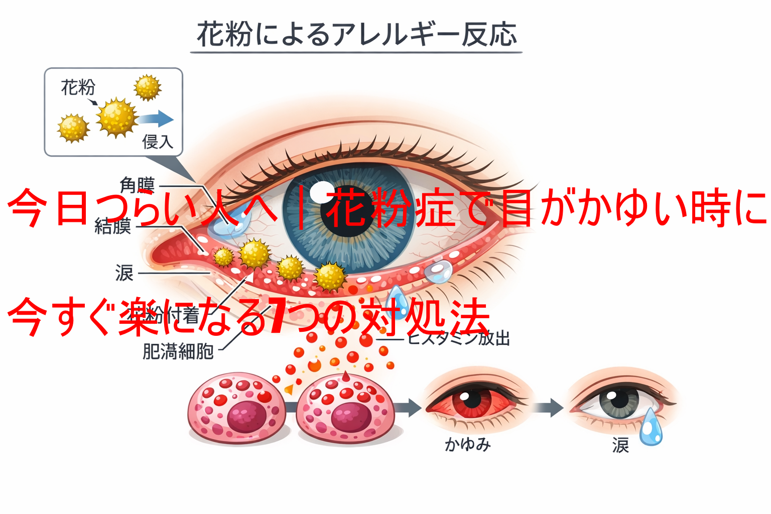 今日つらい人へ｜花粉症で目がかゆい時に今すぐ楽になる7つの対処法
