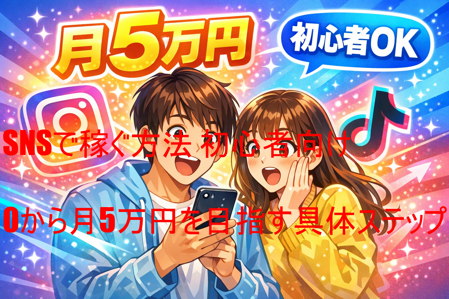 SNSで稼ぐ方法 初心者向け｜0から月5万円を目指す具体ステップ 