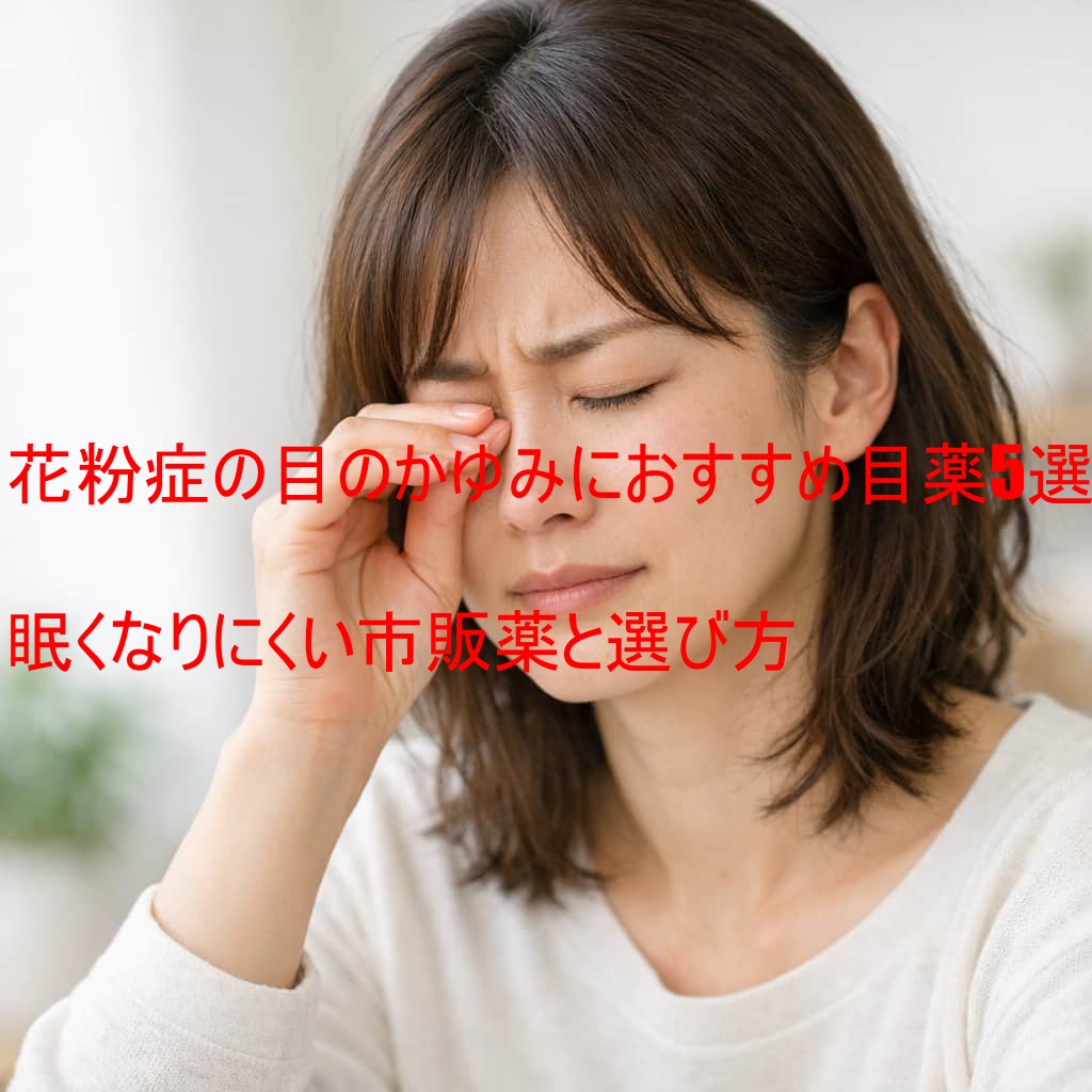 花粉症の目のかゆみにおすすめ目薬5選｜眠くなりにくい市販薬と選び方