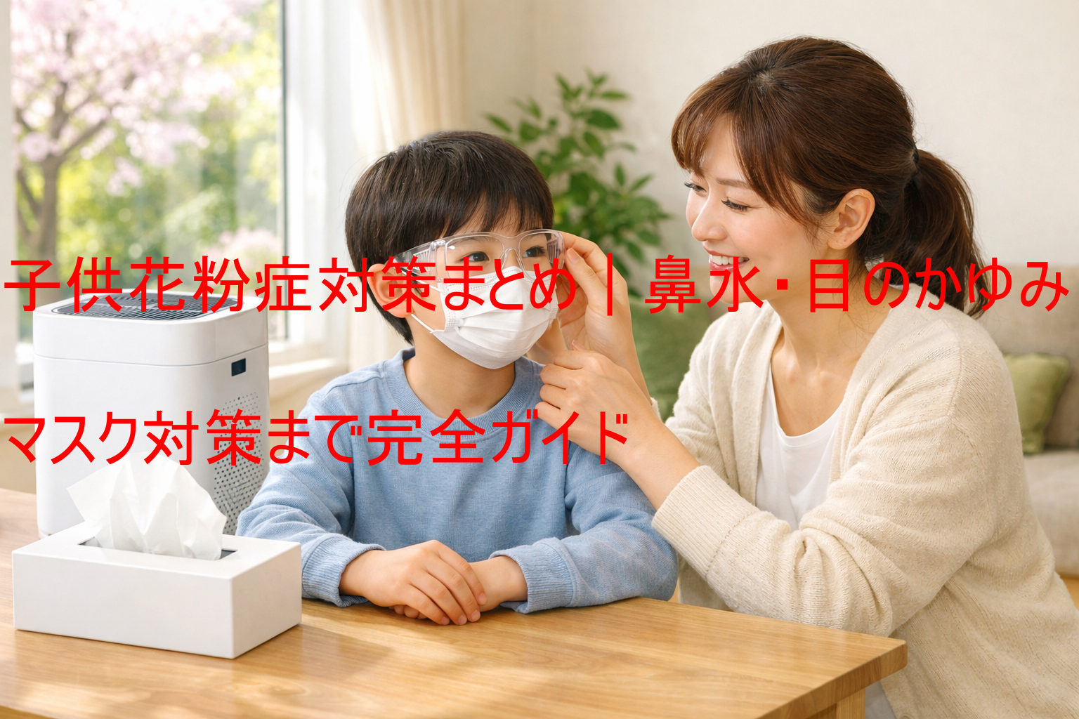 子供花粉症対策まとめ｜鼻水・目のかゆみ・マスク対策まで完全ガイド