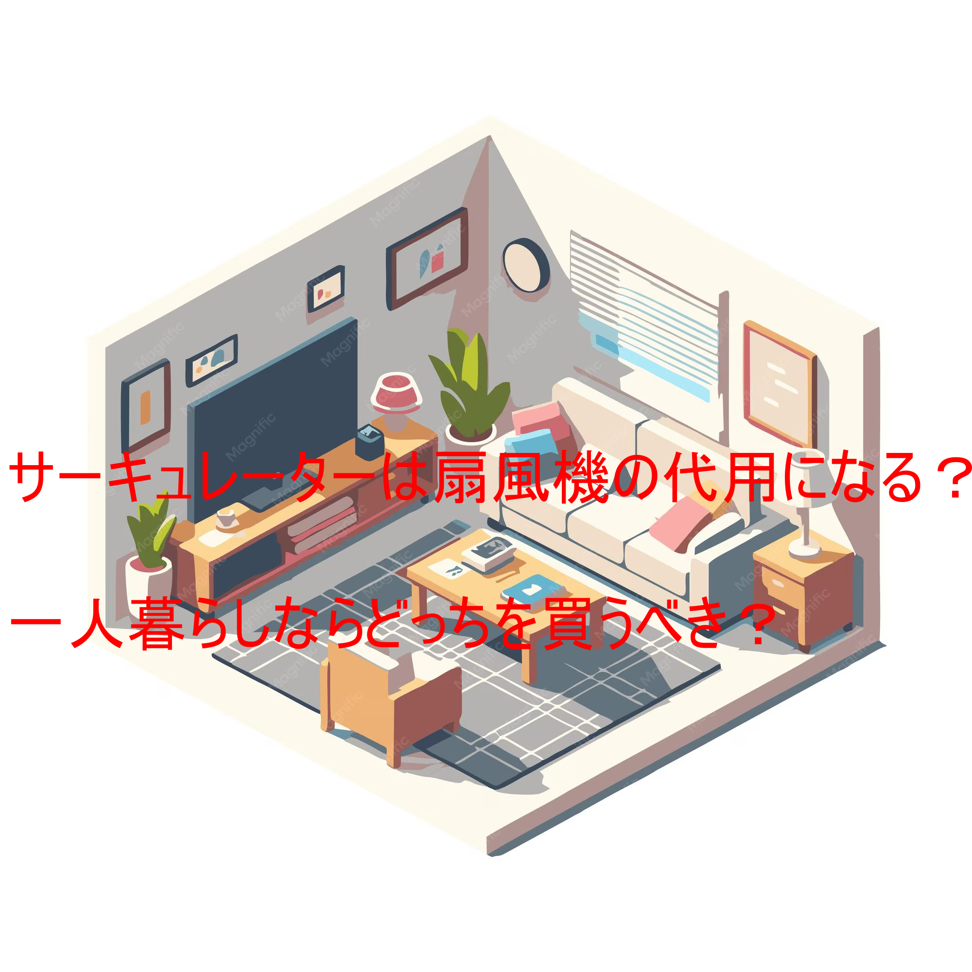 サーキュレーターは扇風機の代用になる？一人暮らしならどっちを買うべき？