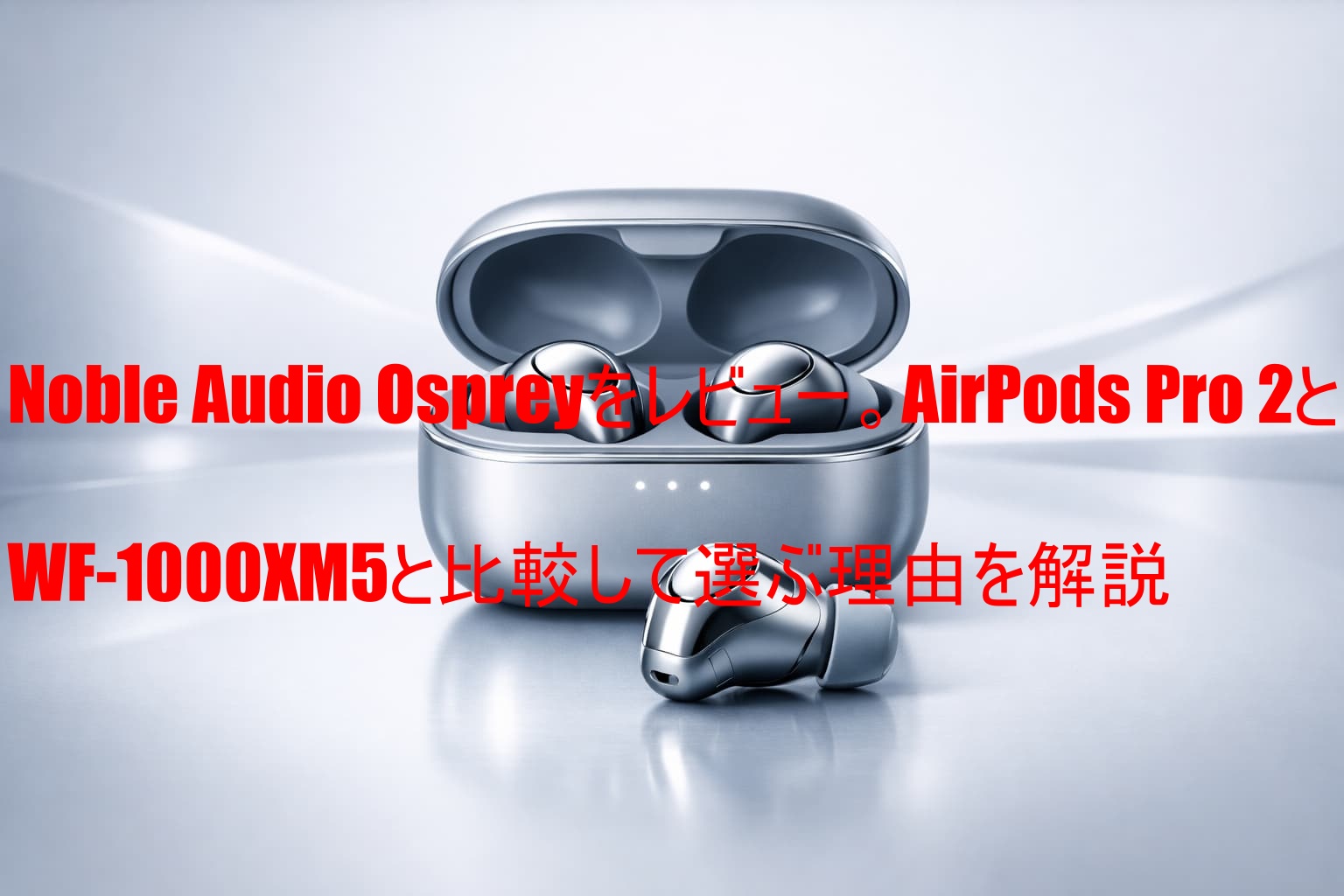 Noble Audio Ospreyをレビュー。AirPods Pro 2とWF-1000XM5と比較して選ぶ理由を解説