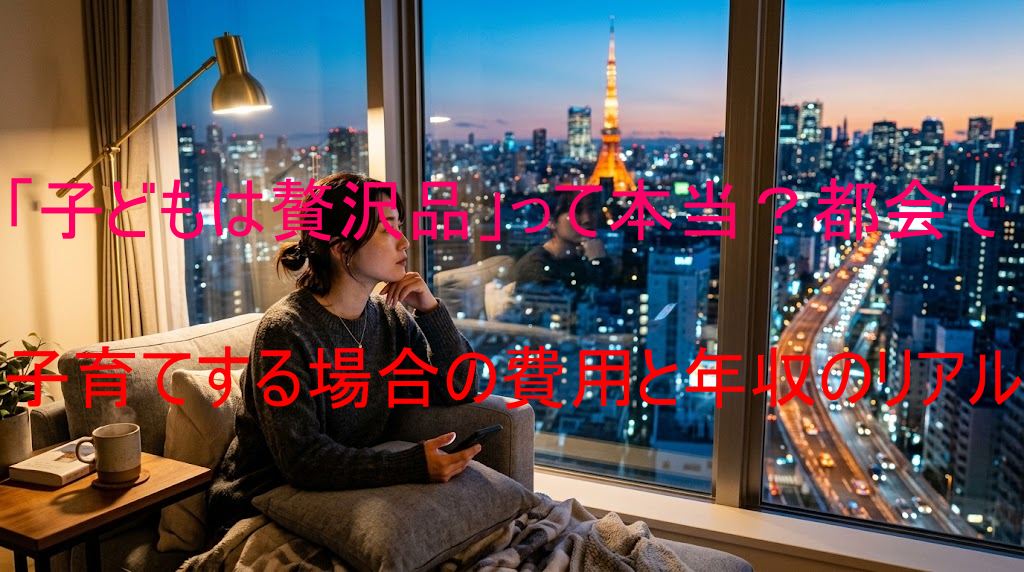 「子どもは贅沢品」って本当？都会で子育てする場合の費用と年収のリアル