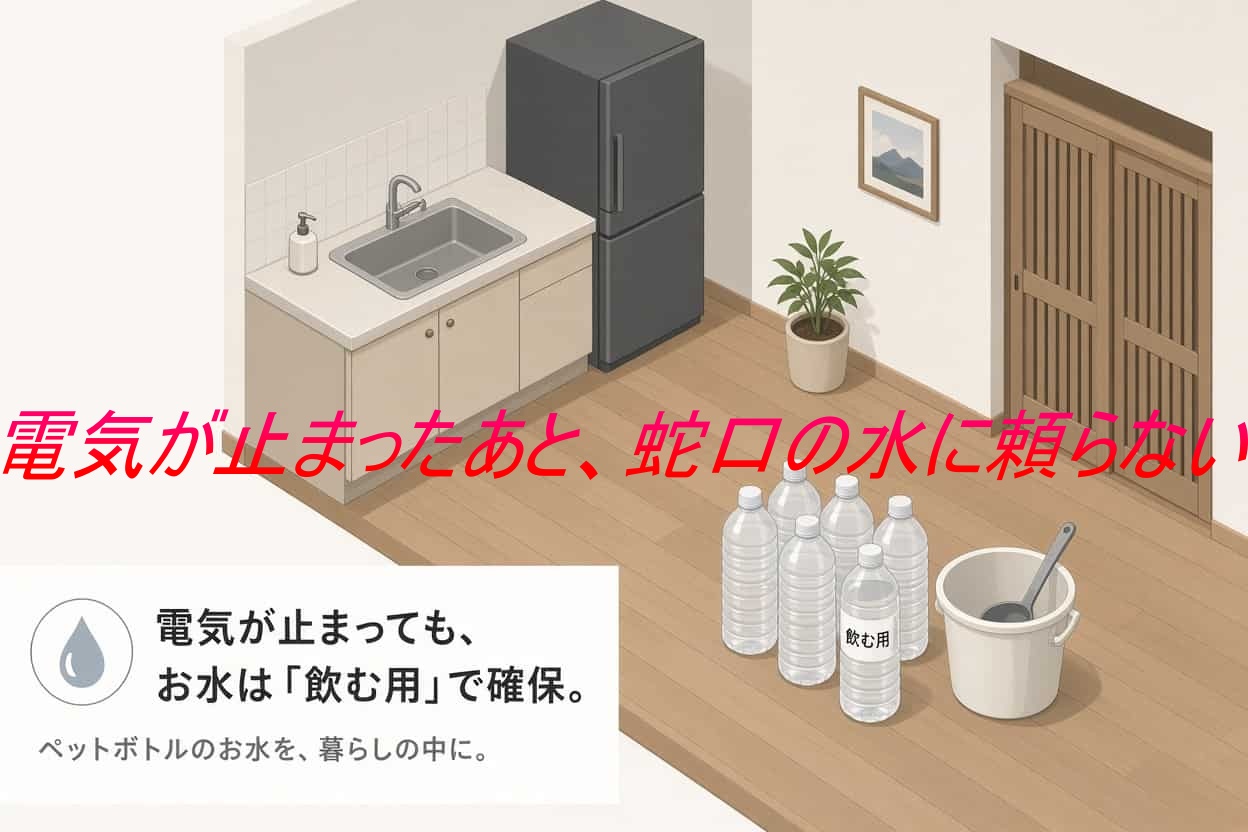 電気が止まったあと、蛇口の水に頼らない