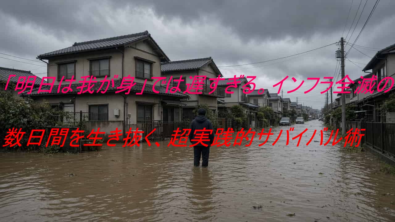 「明日は我が身」では遅すぎる。インフラ全滅の数日間を生き抜く、超実践的サバイバル術